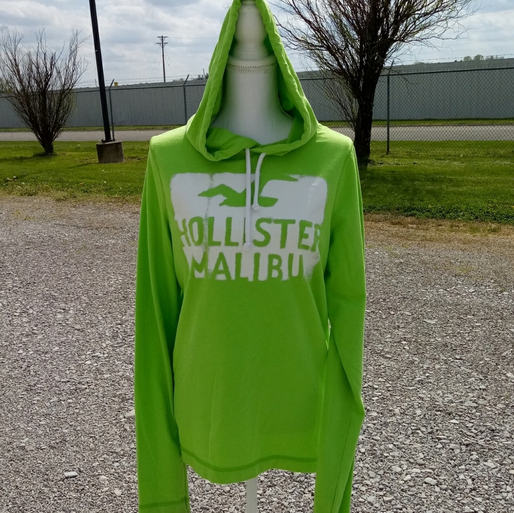 Hollister Malibu Large Hooded T-Shirt Long Sleeves